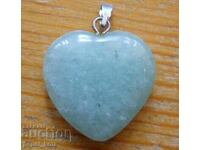 Pendant - Green Aventurine Heart /c