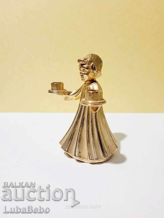 Vintage candlestick, brand BMF with price 40.00 BGN | € 20.45 Vintage candlestick, brand BMF with price 40.00 BGN | € 20.45