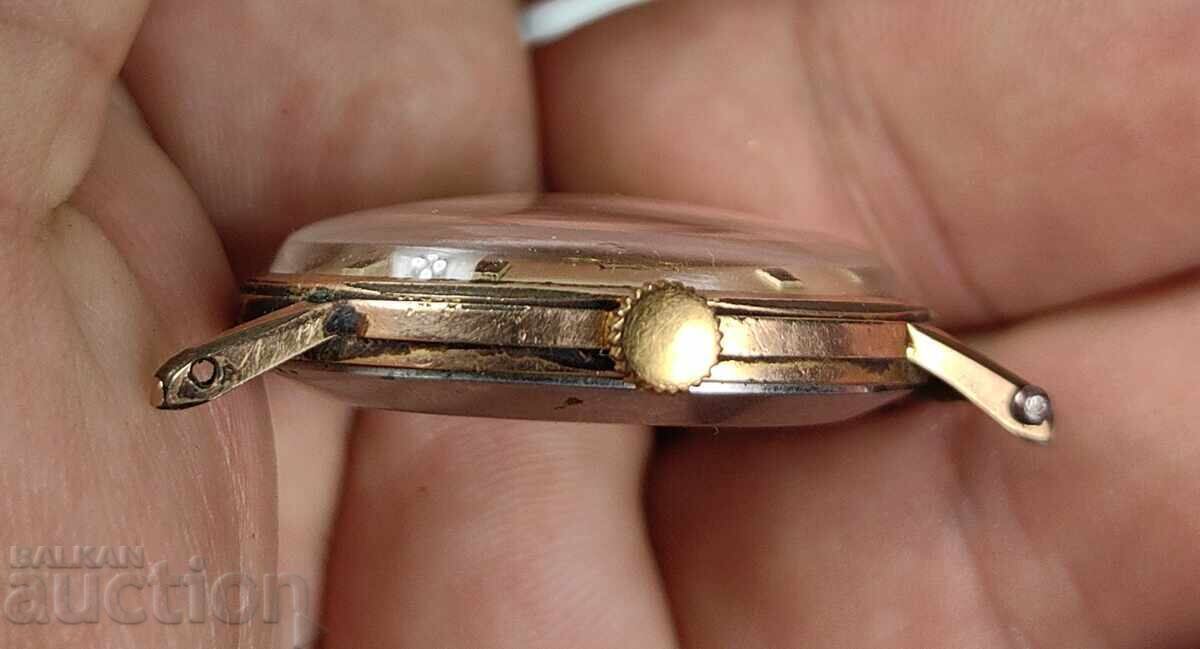 Auction NON-WORKING GLASHUTTE SPEZIMATIC GUB AUTOMATIC GOLD-PLATED FOR PARTS Auction NON-WORKING GLASHUTTE SPEZIMATIC GUB AUTOMATIC GOLD-PLATED FOR PARTS