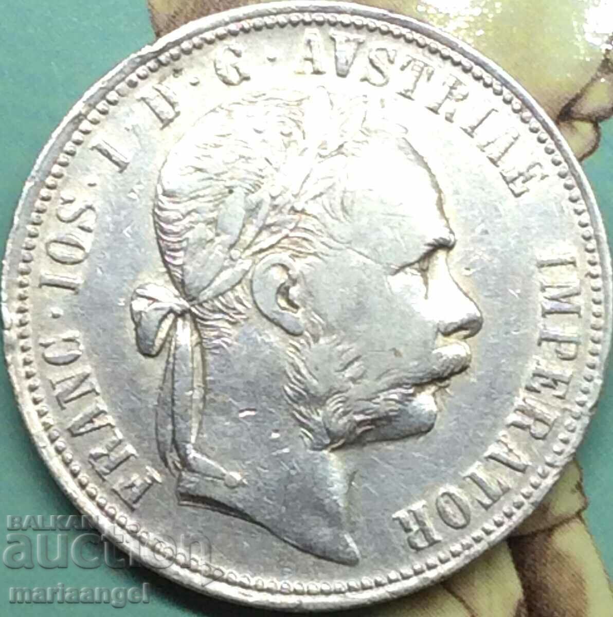 Австрия 1 флорин 1888 Франц Йозеф златна Патина
