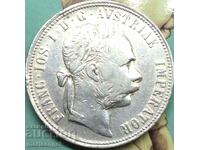 Austria 1 Florin 1888 Franz Joseph Gold Patina