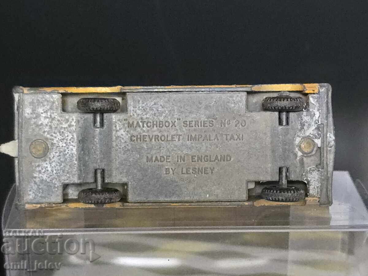Matchbox LESNEY - 20C Chevrolet Taxi 1965-1969 an - 6 Matchbox LESNEY - 20C Chevrolet Taxi 1965-1969 an - 6