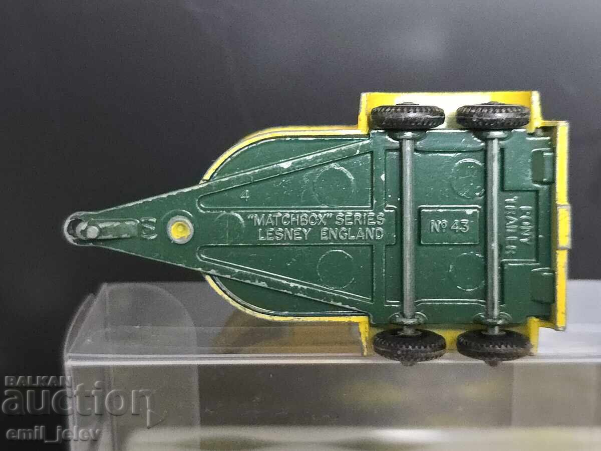 Matchbox LESNEY - 43C Pony Trailer 1968-1969 year - 7 Matchbox LESNEY - 43C Pony Trailer 1968-1969 year - 7
