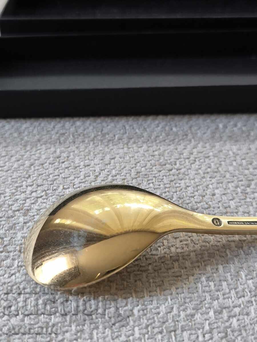 Ασημένιο κουτάλι GEORG JENSEN - 5 Ασημένιο κουτάλι GEORG JENSEN - 5