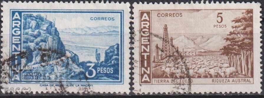 Timbre ștampilate Vederi 1959 din Argentina Timbre ștampilate Vederi 1959 din Argentina