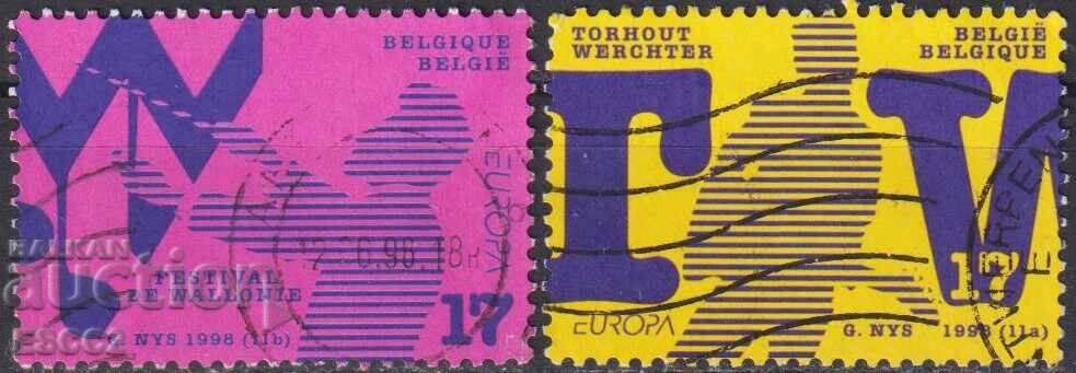 Stamped stamps Europe SEPT 1998 from Belgium Stamped stamps Europe SEPT 1998 from Belgium