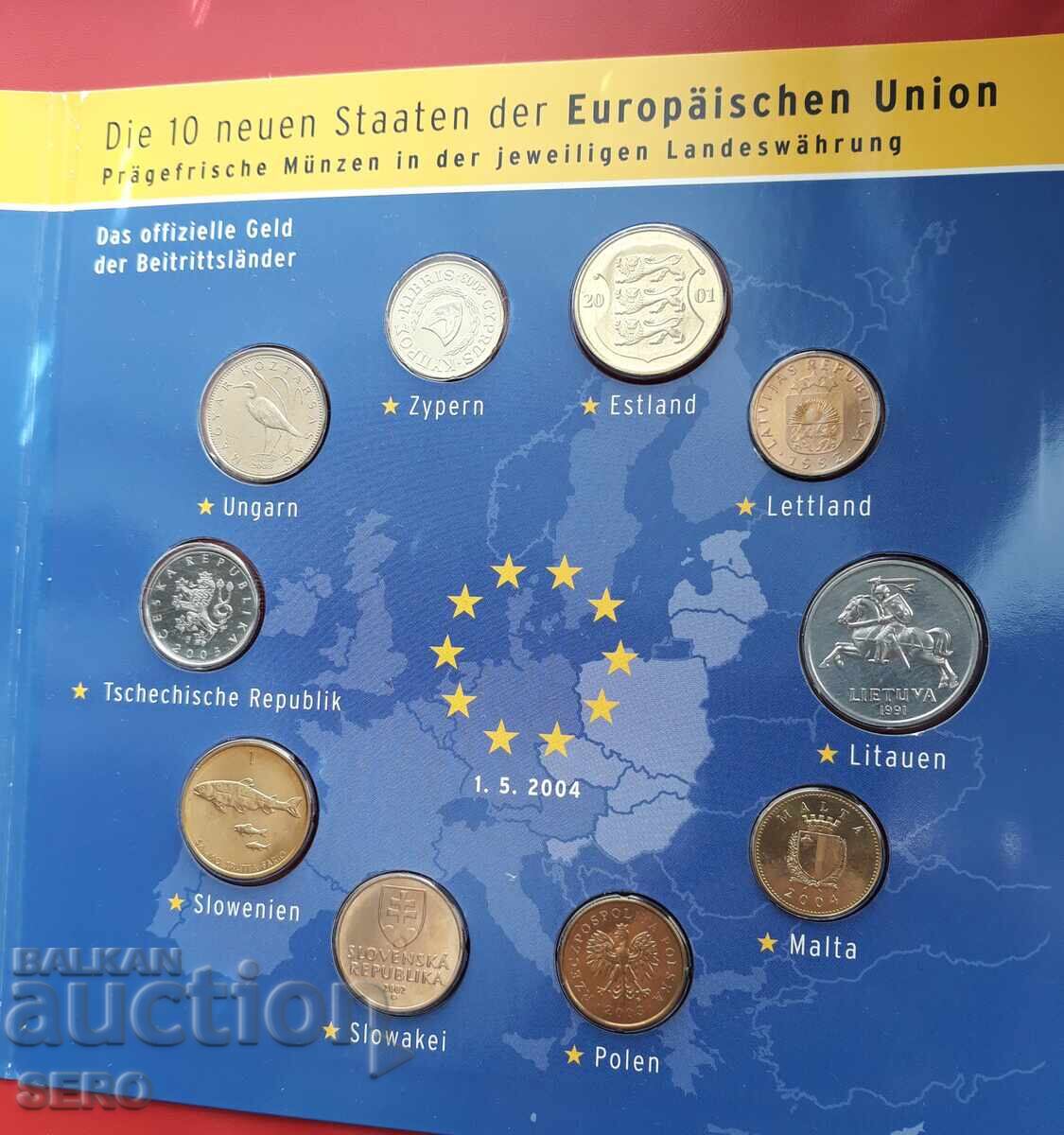 Delivery of European Union - Set of 10 coins from the 10 new EU countries Delivery of European Union - Set of 10 coins from the 10 new EU countries