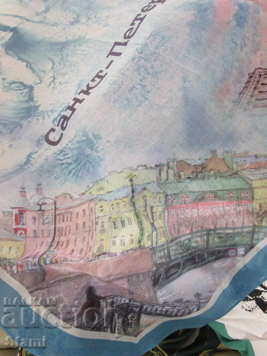 Δημοπρασία Όμορφο κασκόλ από μετάξι μπαμπού από την Αγία Πετρούπολη, Ρωσία