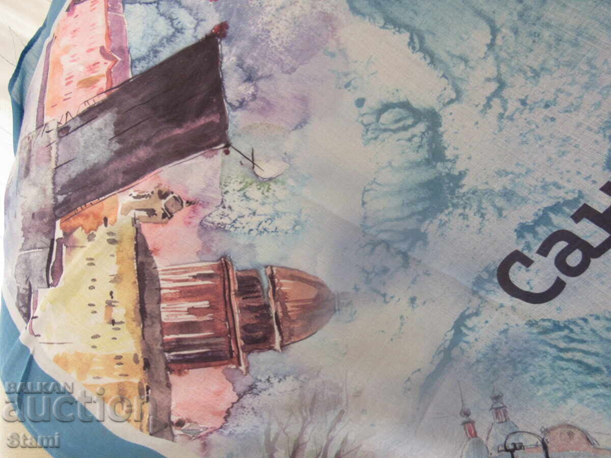 Όμορφο κασκόλ από μετάξι μπαμπού από την Αγία Πετρούπολη, Ρωσία - 5