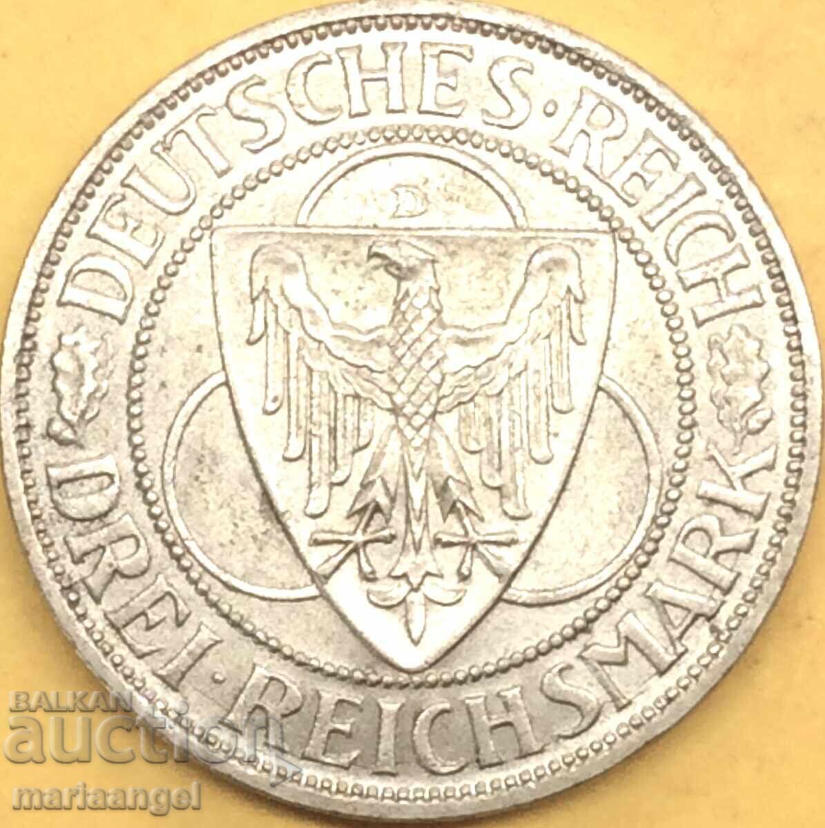 3 γραμματόσημα 1930 Α - Βερολίνο Γερμανία 3 Ράιχ PATINA ασημί με τιμή 190.00 BGN | € 97.15