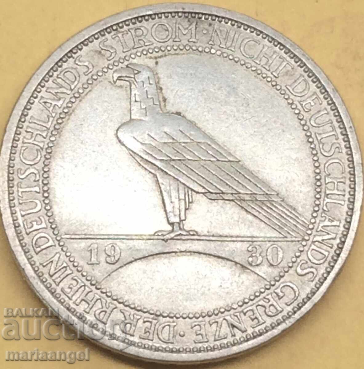 3 γραμματόσημα 1930 Α - Βερολίνο Γερμανία 3 Ράιχ PATINA ασημί - 7