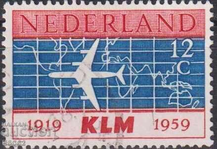Клеймована марка Авиация Самолет 1959 от Нидерландия