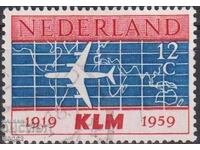 Timbre marcat Aviație Avion 1959 din Olanda