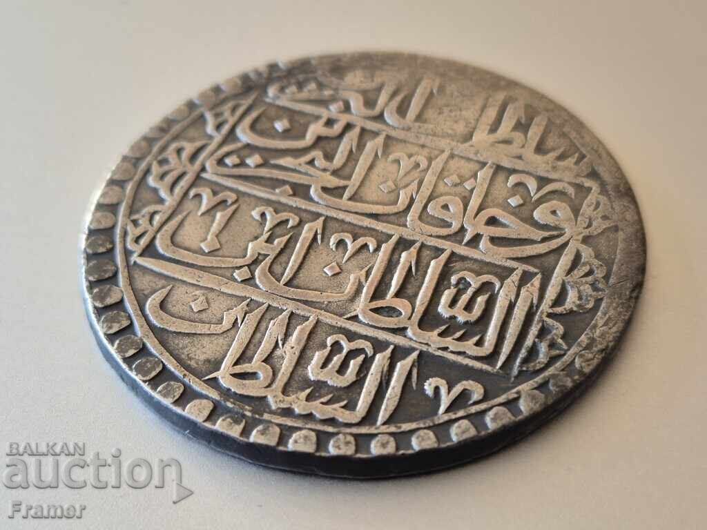 Turkish Ottoman Silver Coin 100 Para Yüzlük 1203 Selim 3 - 5