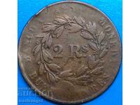 2 Reale 1861 Argentina Buenos Aires 32mm cupru