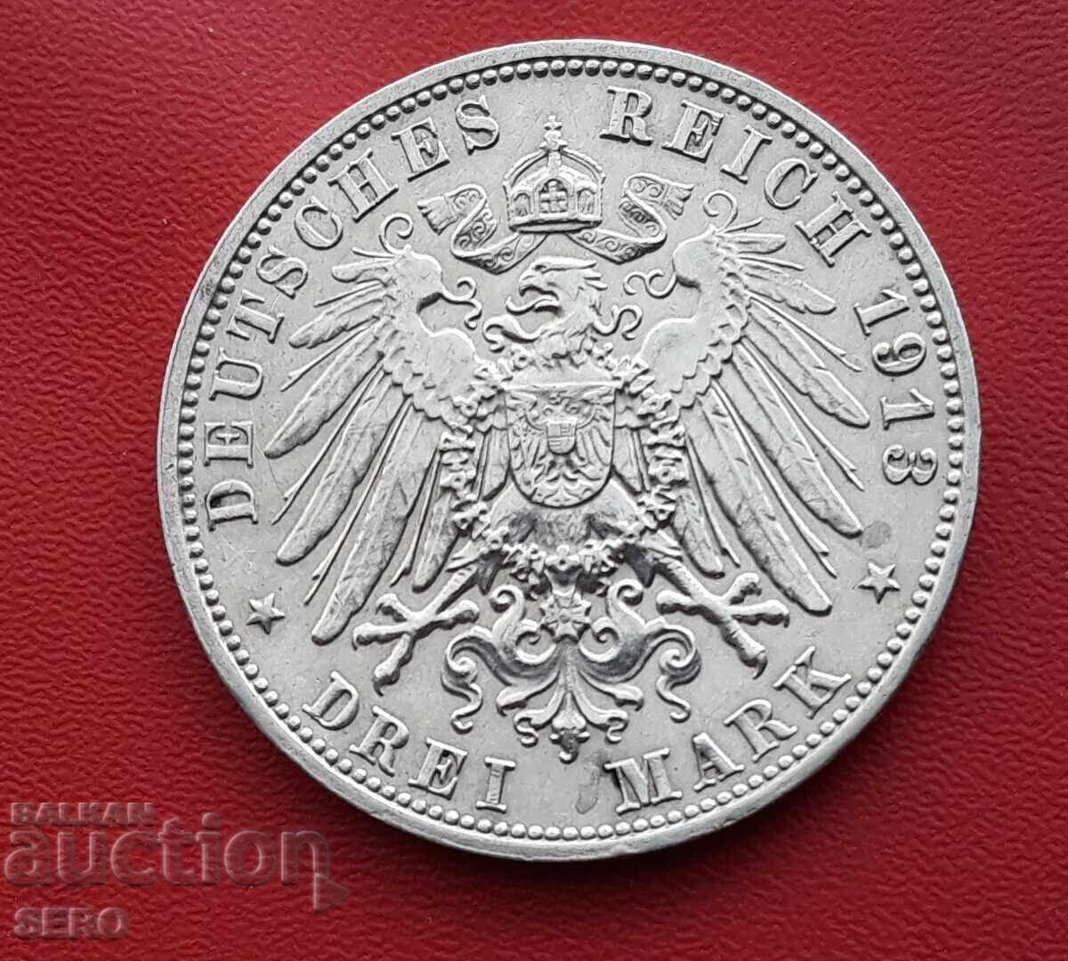 Germania-Saxonia-3 timbre 1913-100 din Bătălia de la Leipzig cu preț 95.00 BGN | € 48.57 Germania-Saxonia-3 timbre 1913-100 din Bătălia de la Leipzig cu preț 95.00 BGN | € 48.57
