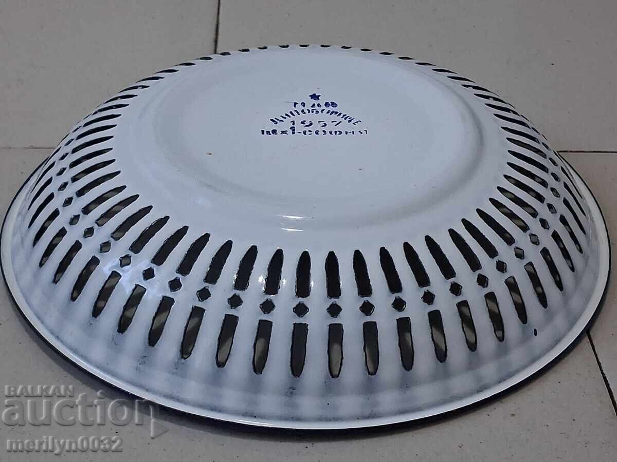 Παράδοση Παλιό πάνερ με σμάλτο, φρουτιέρα, εμαγιέ γλάστρα Παράδοση Παλιό πάνερ με σμάλτο, φρουτιέρα, εμαγιέ γλάστρα