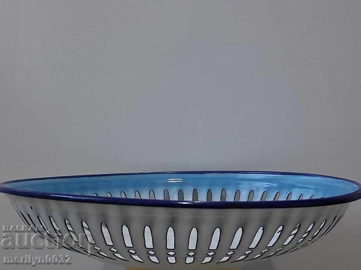 Παλιό πάνερ με σμάλτο, φρουτιέρα, εμαγιέ γλάστρα - 6 Παλιό πάνερ με σμάλτο, φρουτιέρα, εμαγιέ γλάστρα - 6