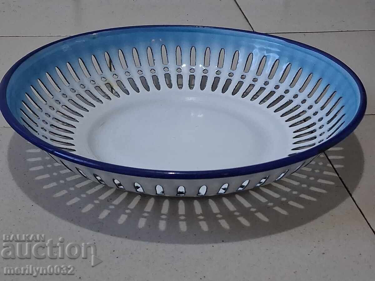 Παλιό πάνερ με σμάλτο, φρουτιέρα, εμαγιέ γλάστρα - 7 Παλιό πάνερ με σμάλτο, φρουτιέρα, εμαγιέ γλάστρα - 7