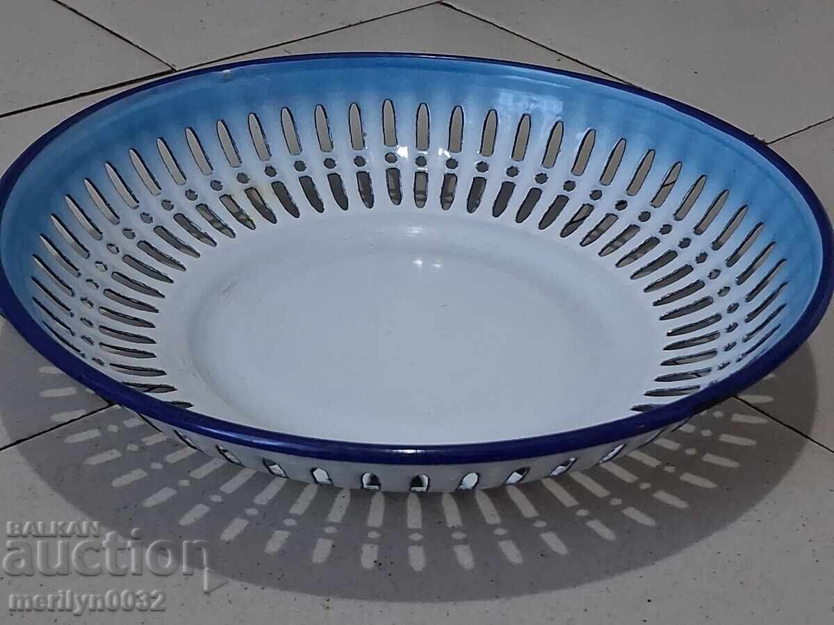 Παλιό πάνερ με σμάλτο, φρουτιέρα, εμαγιέ γλάστρα Παλιό πάνερ με σμάλτο, φρουτιέρα, εμαγιέ γλάστρα