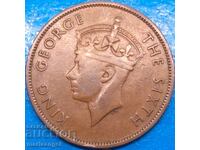 1 tsent 1950 Βρετανική Ονδούρα Γεώργιος VI χαλκός - σπάνιο