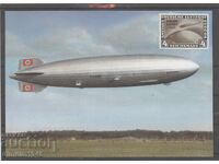 Германия пощенска карта - Граф Цепелин - чиста