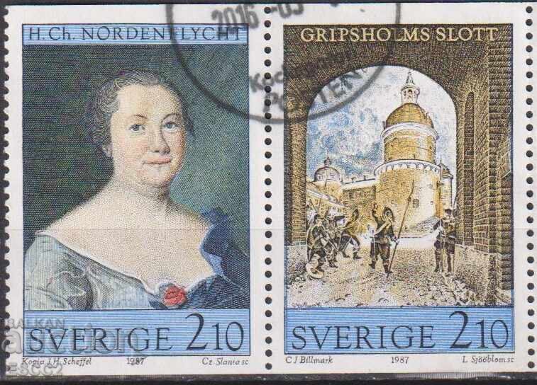 Σφραγίδες με σήμανση Ζωγραφική 1987 από Σουηδία