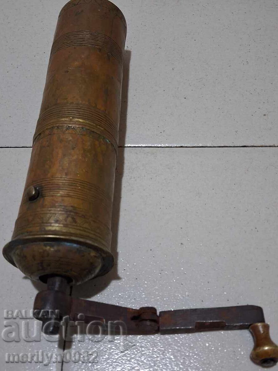 Old hand coffee grinder, mill, late 19th century with price 60.00 BGN | € 30.68