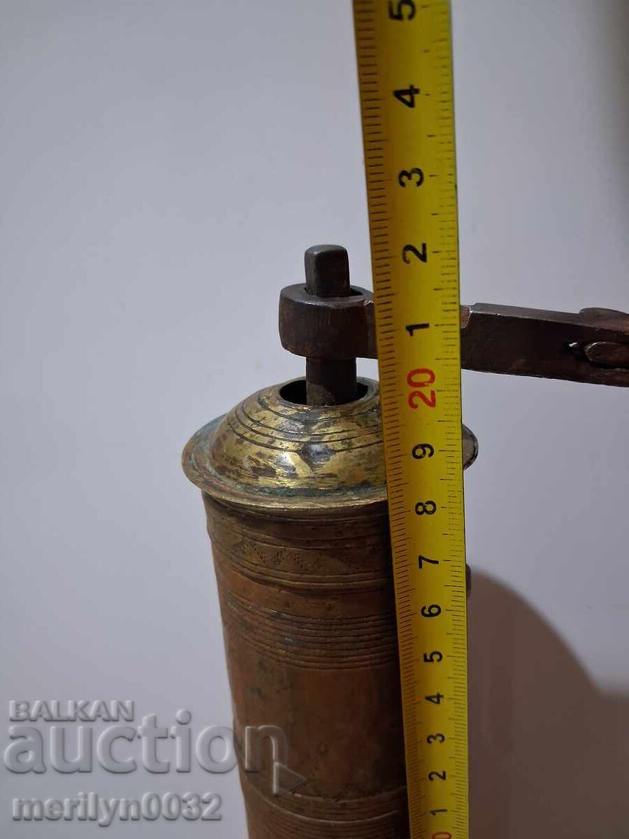 Old hand coffee grinder, mill, late 19th century - 6