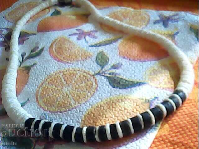 2 necklaces, type 4-leaf clover, natural stone, rose quartz - 5