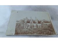 Photograph of Three Officers on the Front, WWI