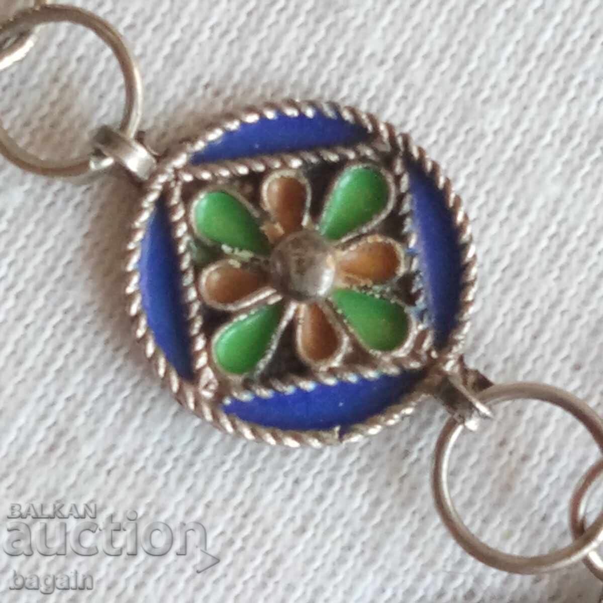 Colier de argint cu corali și email - 5 Colier de argint cu corali și email - 5