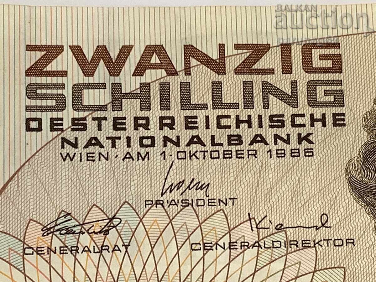 Auction Austria 20 Schilling 1986 Auction Austria 20 Schilling 1986