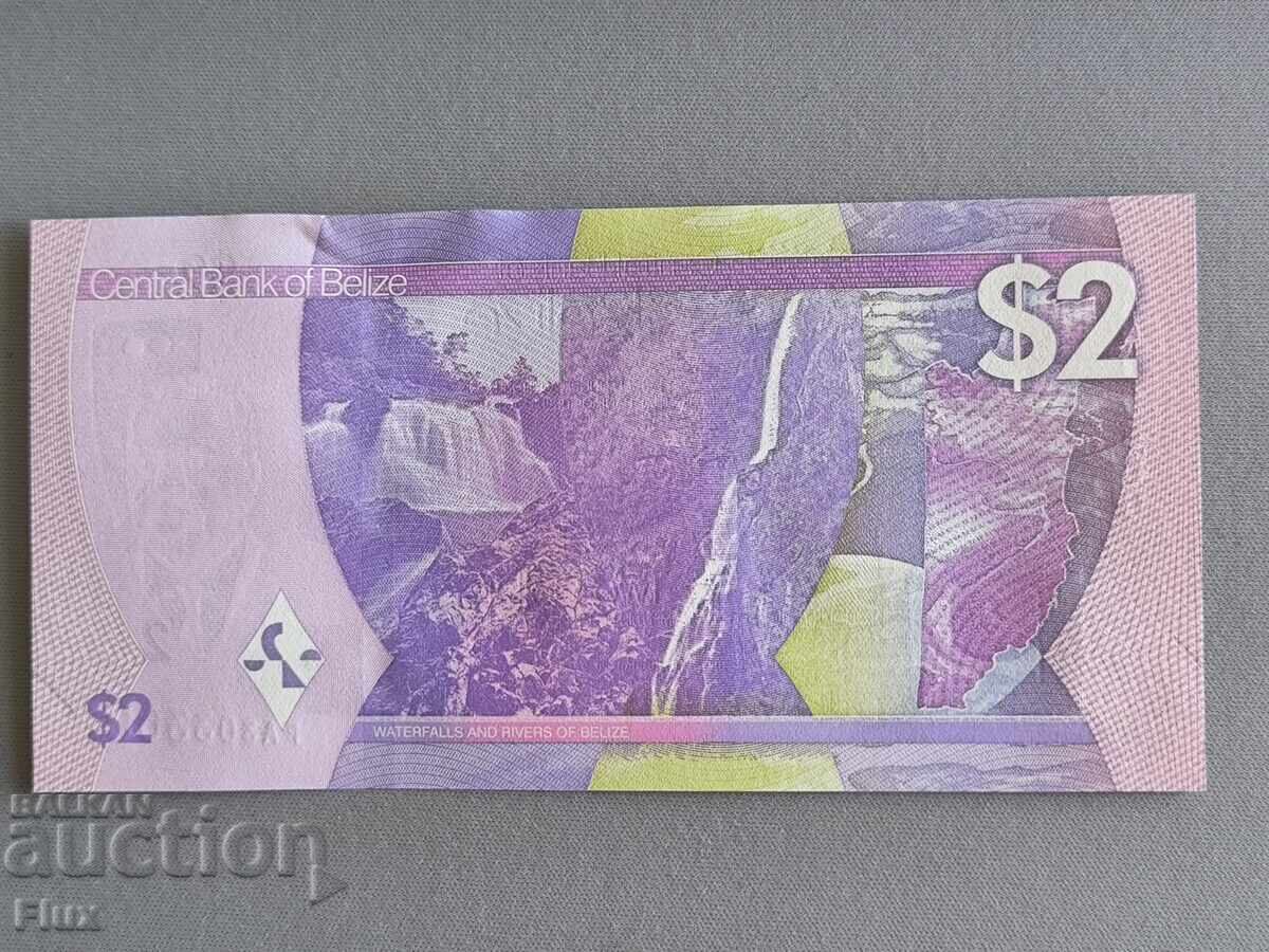 Bancnotă - Belize - 2 dolari UNC | 2025 cu preț 9.50 BGN | € 4.86 Bancnotă - Belize - 2 dolari UNC | 2025 cu preț 9.50 BGN | € 4.86