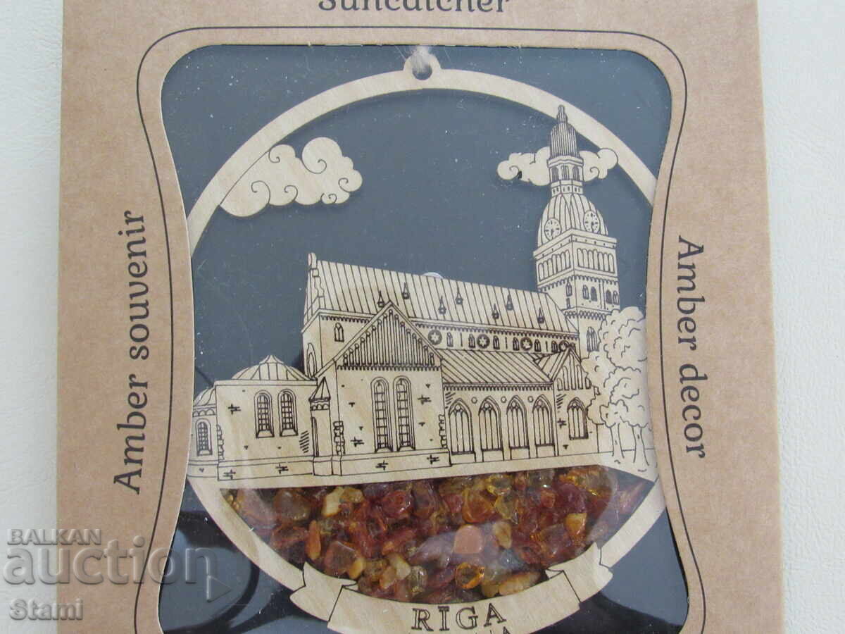 Licitație Suvenir/jucărie de Crăciun cu chihlimbar din Riga, Letonia