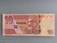 Bancnotă - Zimbabwe - 10 dolari UNC | 2020