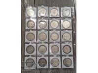 Collection of Silver Tsar Coins 5 Leva 1885