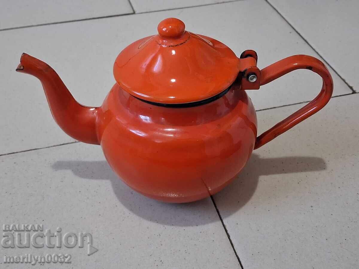 Δημοπρασία Εμαγιέ τσαγιέρα σοσιαλισμού, σκεύος με σμάλτο