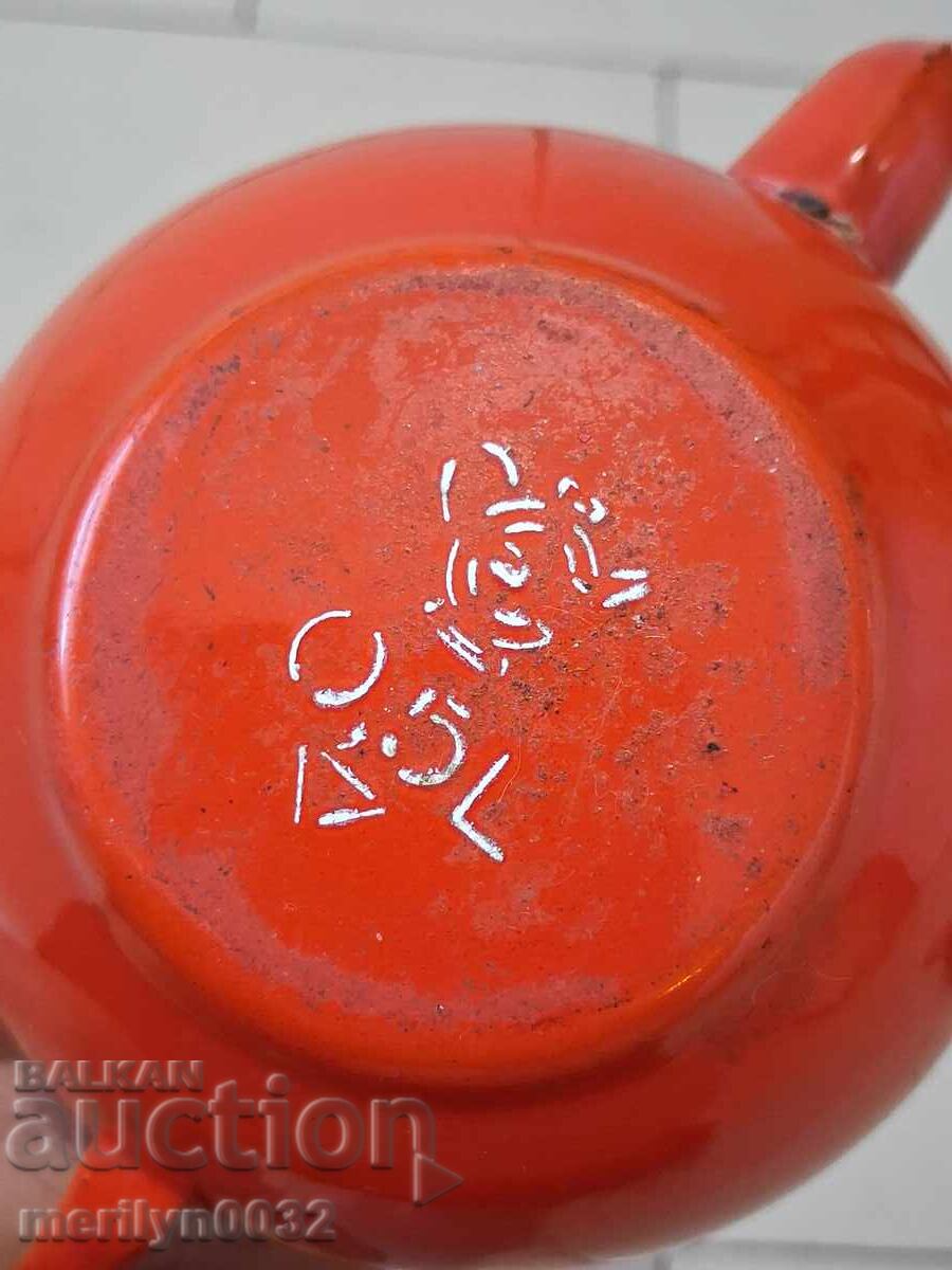 Εμαγιέ τσαγιέρα σοσιαλισμού, σκεύος με σμάλτο - 6