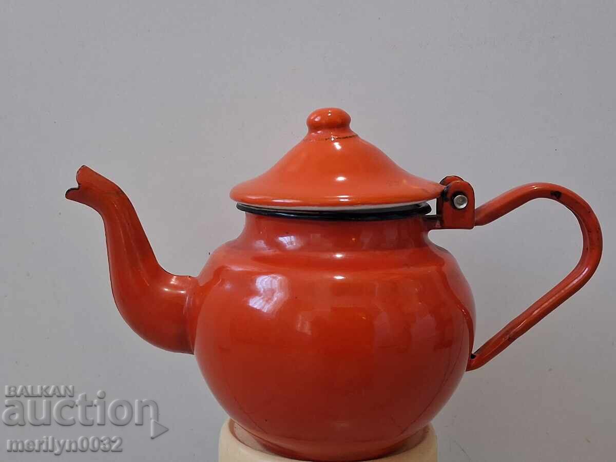 Εμαγιέ τσαγιέρα σοσιαλισμού, σκεύος με σμάλτο