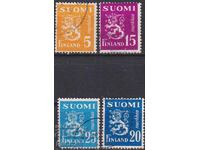 Mărci timbrate Leul de pe stemă 1950 din Finlanda