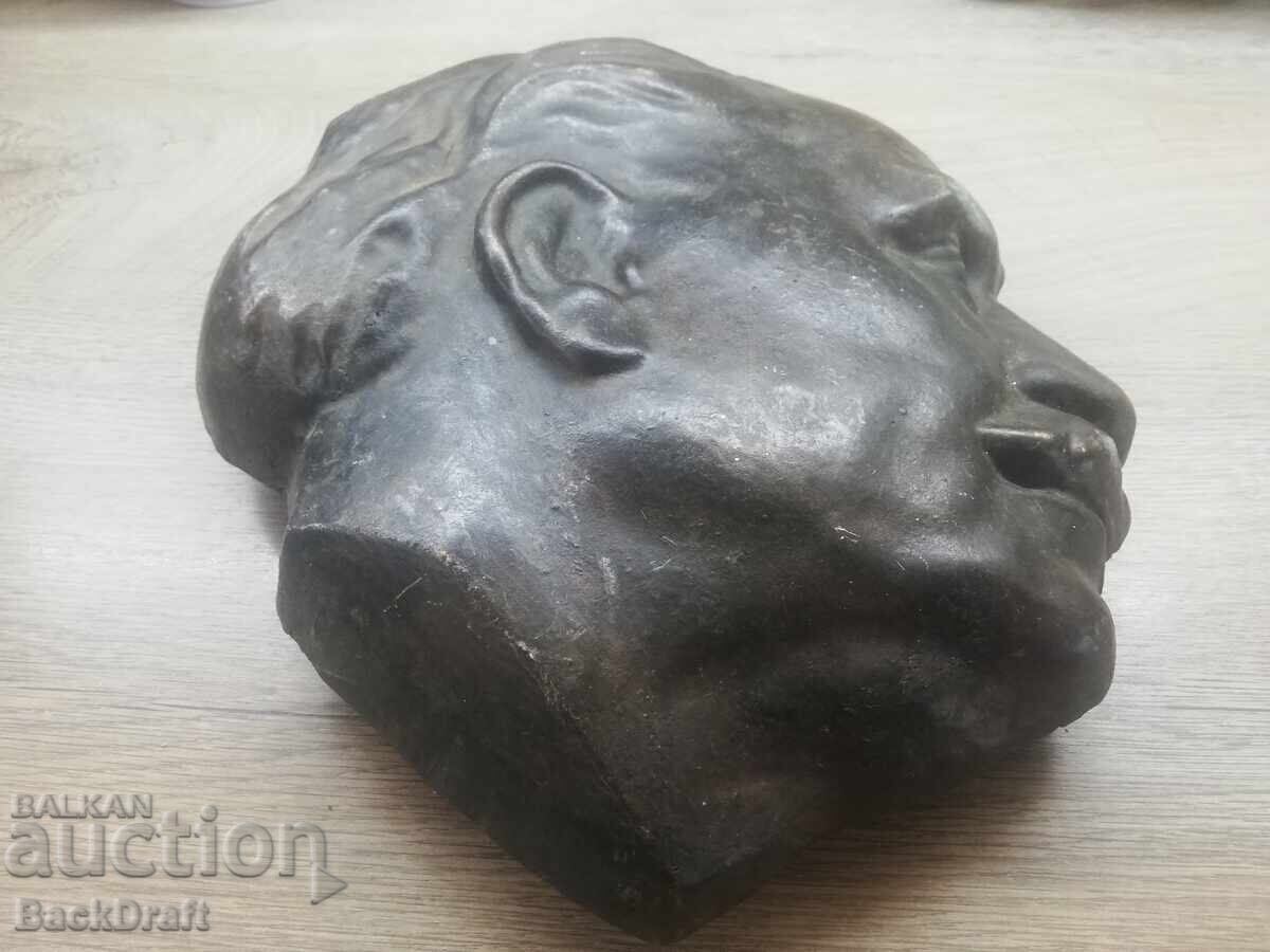Livrarea Vechi Basorelief Masiv din Bronz Soc, Sculptură Gheorghi Dimitrov
