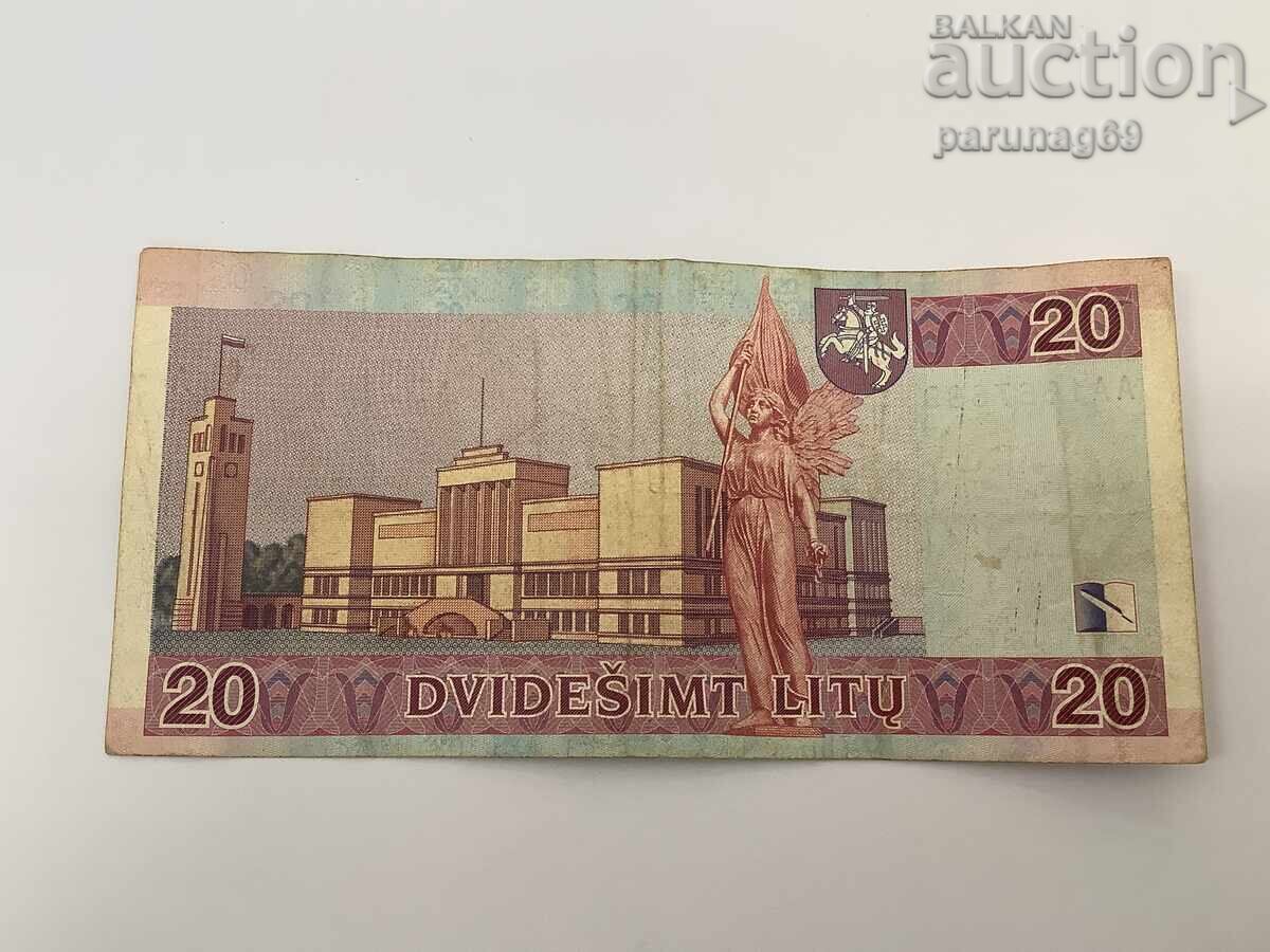 Λιθουανία 20 λίτας 2001 με τιμή 10.00 BGN | € 5.11