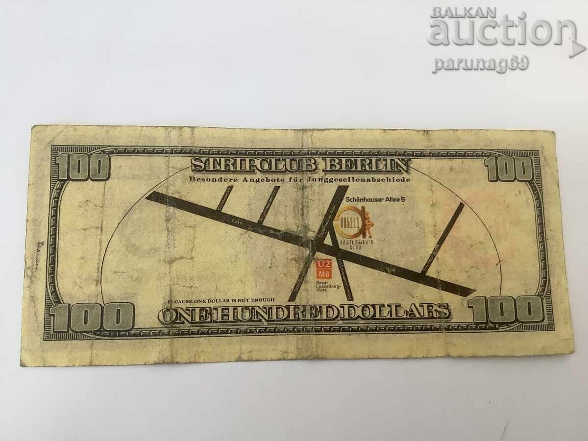 Германия 100 долара 2017 година - ФЕНТАЗИ БАНКНОТА с цена € 2.05 | 4.01 лв.