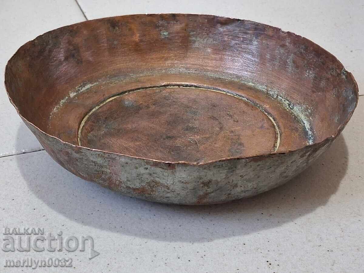 Παλιό χριστιανικό μετάλλιο σαχάν χάλκινη πιατέλα πιάτο