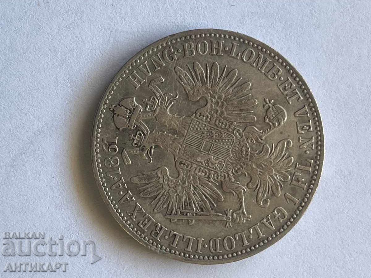 Redka srebŭrna νομίσματος Αυστρία 1 φλορίνι 1861 με τιμή 56.00 BGN | € 28.63