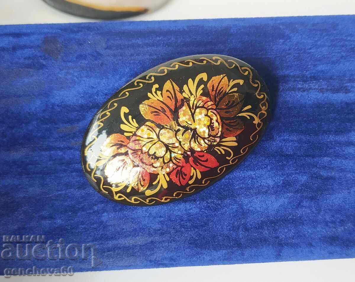 Παράδοση ΛΟΤ Συγγραφικά χειροποίητα ζωγραφισμένα παλιά καρφίτσες