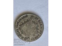 Silver coin Austria 20 Kreuzer 1848