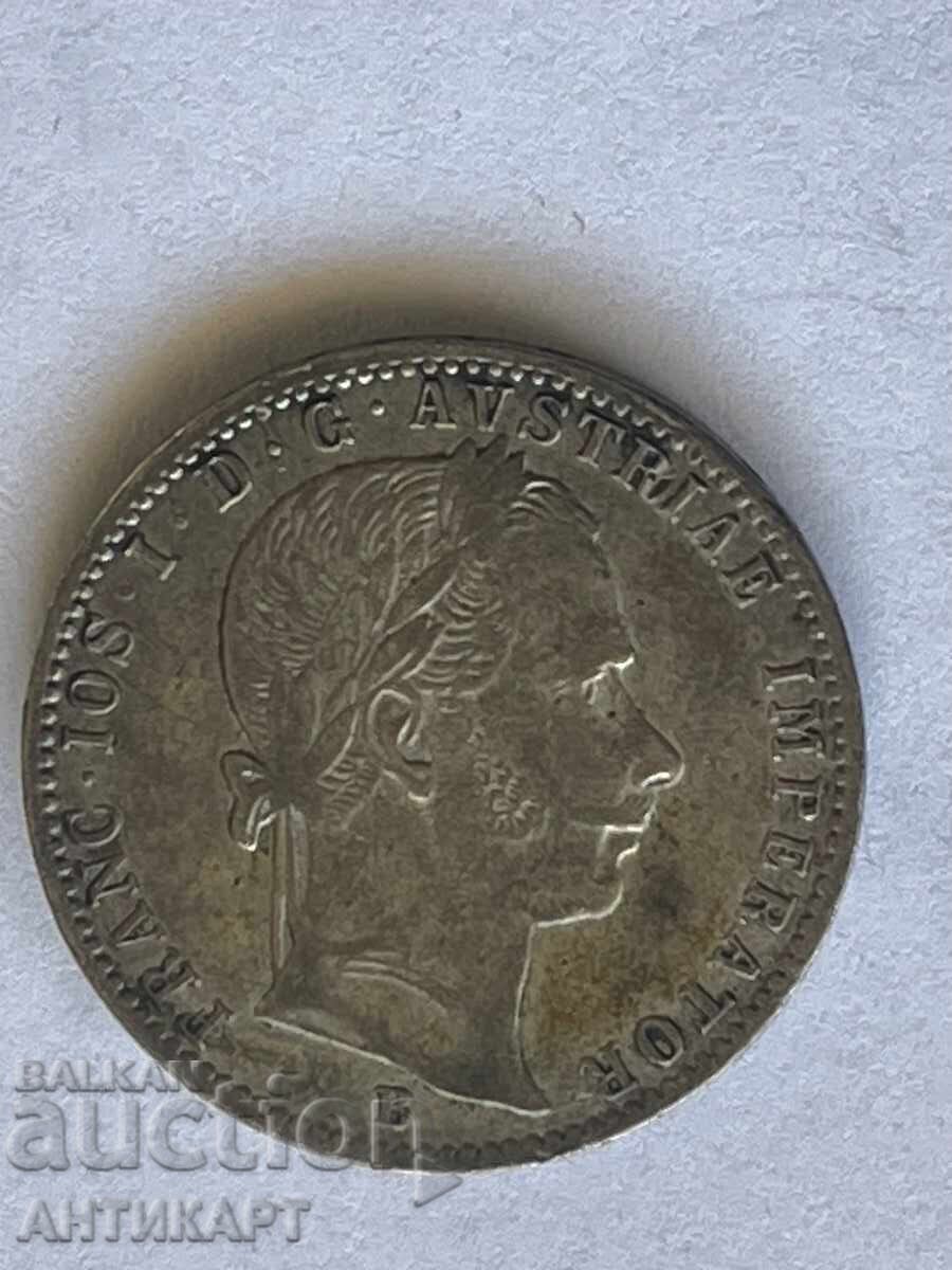Silver Coin Austria 1/4 Florin 1860 with price 29.00 BGN | € 14.83 Silver Coin Austria 1/4 Florin 1860 with price 29.00 BGN | € 14.83