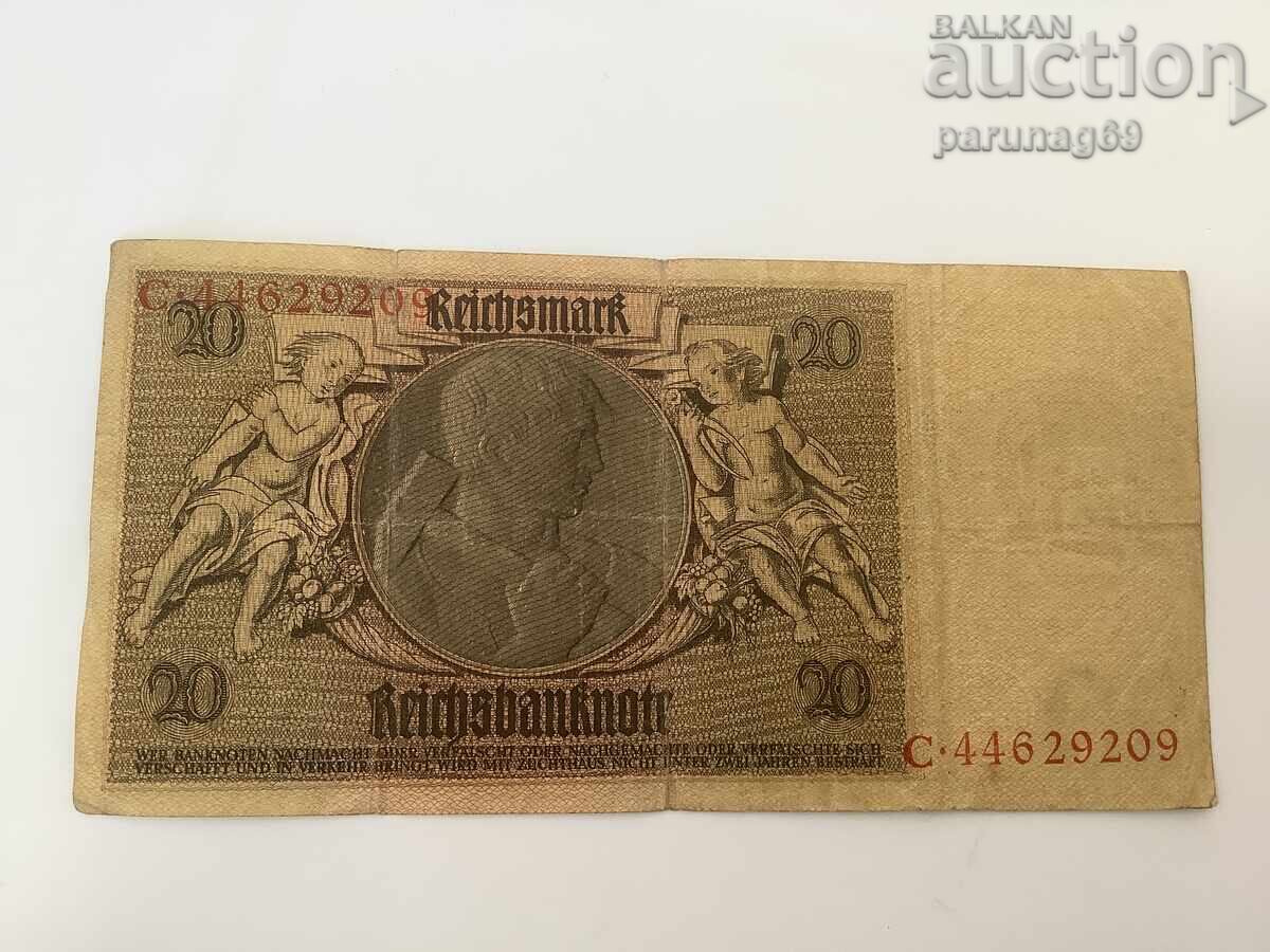 Германия 20 марки 1924 година с цена 3.00 лв. | € 1.53